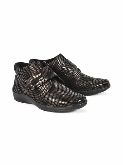 Klett-Bootie Federleicht Schwarz-Gold