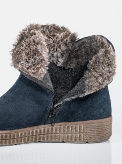 Thermo-Bootie Rutschsicher Marine