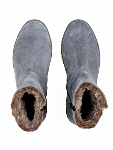 Thermo-Bootie Rutschsicher Taubenblau