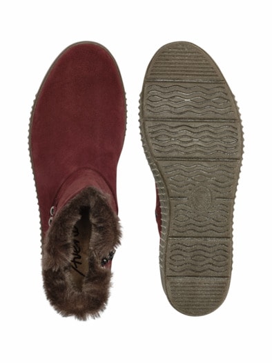 Thermo-Bootie Rutschsicher Bordeaux