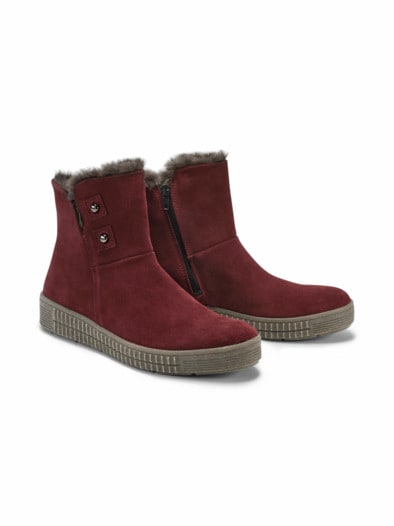 Thermo-Bootie Rutschsicher Bordeaux