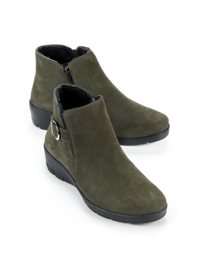Keilabsatz-Stiefelette Winterwarm Keilabsatz-Stiefelette Winterwarm