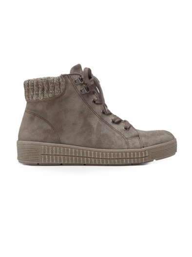 Thermo-Boots Reißverschluss Taupe