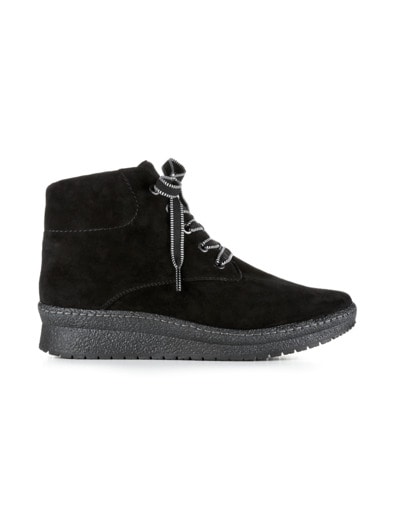 Hallux-Luftpolster-Stiefelette Schwarz
