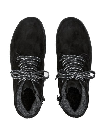 Hallux-Luftpolster-Stiefelette Schwarz