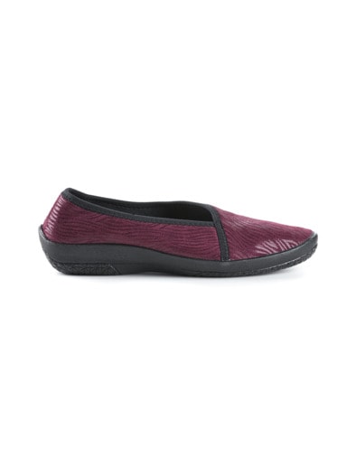 Hallux-Soft-Slipper Fußschmeichler Bordeaux animal
