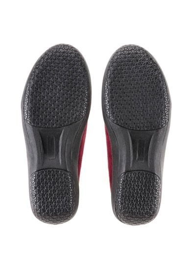 Hallux-Soft-Slipper Fußschmeichler Bordeaux animal