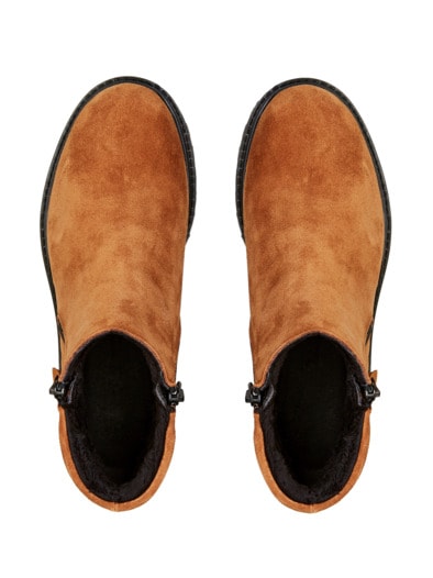 Hallux-Stiefelette Kuschelweich Cognac