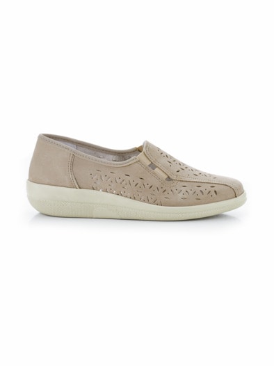 Luftpolster-Bequemslipper Beige