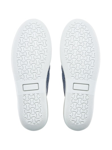 Luftpolster-Bequemslipper Jeansblau