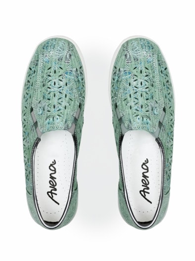 Luftpolster-Bequemslipper Mint metallic
