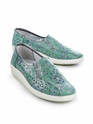 Luftpolster-Bequemslipper Mint metallic