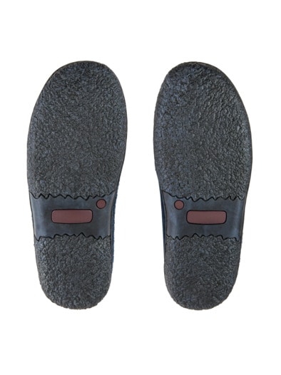 Woll-Pantolette Naturkomfort Marine
