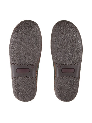 Woll-Pantolette Naturkomfort Oliv