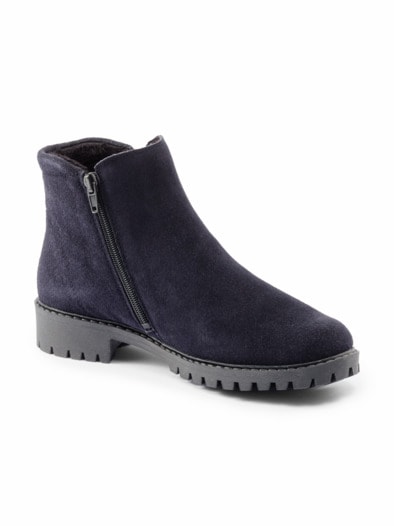 Hallux-Stiefelette Kuschelweich Blau