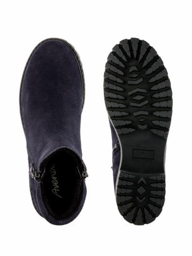 Hallux-Stiefelette Kuschelweich Blau
