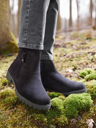 Hallux-Stiefelette Kuschelweich Blau