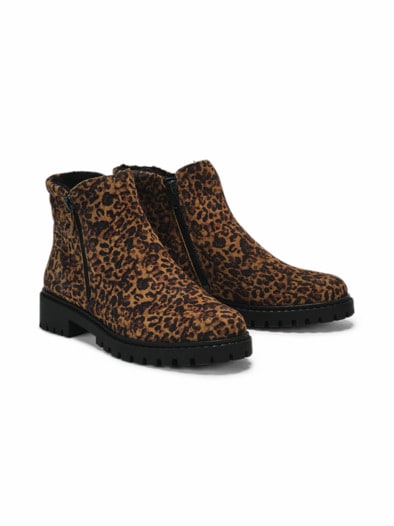 Hallux-Stiefelette Kuschelweich Leo