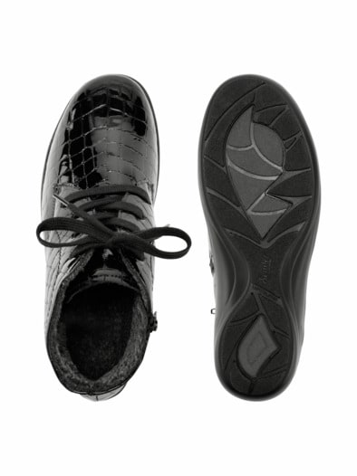 Hallux-Stiefelette Soft Bequemweite Kroko