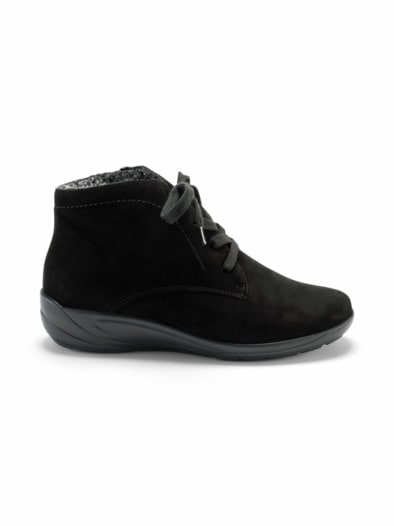 Hallux-Stiefelette Soft Bequemweite Schwarz