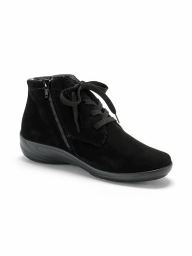 Hallux-Stiefelette Soft Bequemweite Schwarz