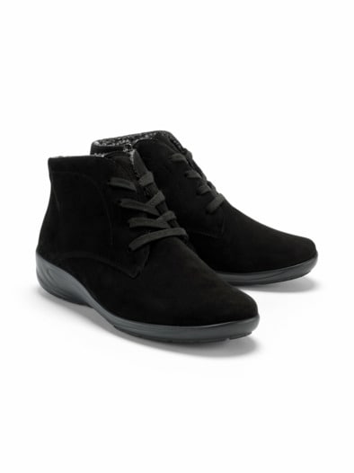 Hallux-Stiefelette Soft Bequemweite Schwarz
