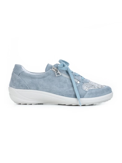 Hallux-Reißverschluss-Schnürer Jeansblau