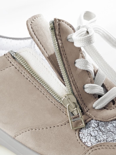 Hallux-Reißverschluss-Schnürer Beige