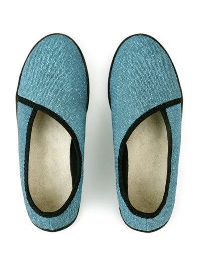 Hallux-Softslipper Flexi Hellblau