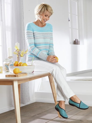 Hallux-Softslipper Flexi Hellblau