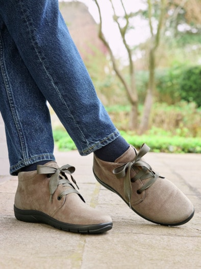 Hallux-Lupo Stiefelette Comfort Beige