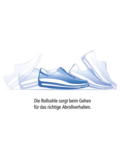 Sandale Soft-Rollsohle Schwarz-Bunt