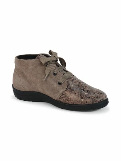 Hallux-Lupo Stiefelette Comfort Taupe