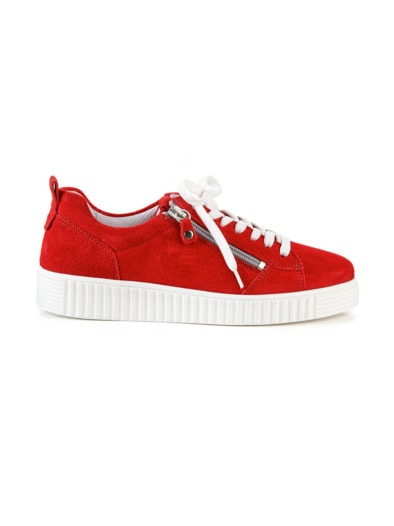 Reißverschluss-Sneaker Trittsicher Kirschrot