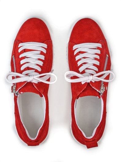 Reißverschluss-Sneaker Trittsicher Kirschrot