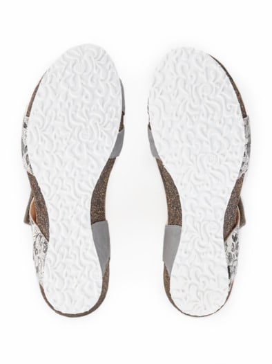 Think-Klett-Sandale Grau