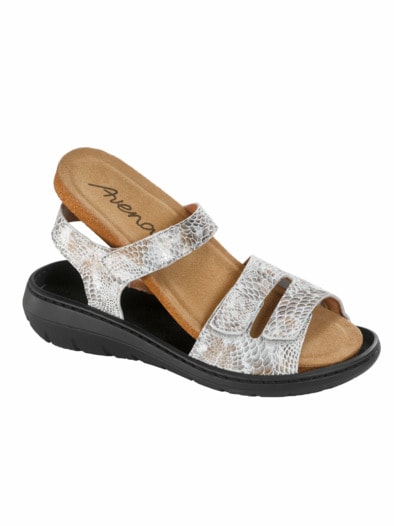 Hallux-Sandale Superstretch Weiß-Gold