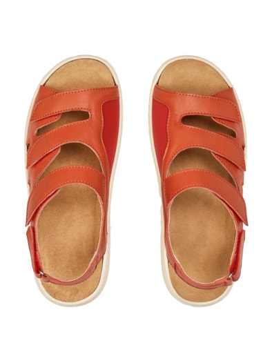 Hallux-Sandale Stretcheinsatz Orange