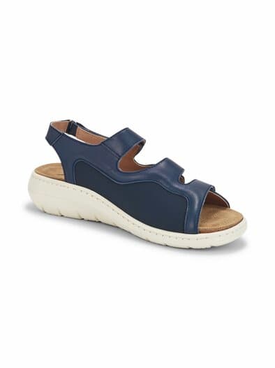 Hallux-Sandale Stretcheinsatz Marine