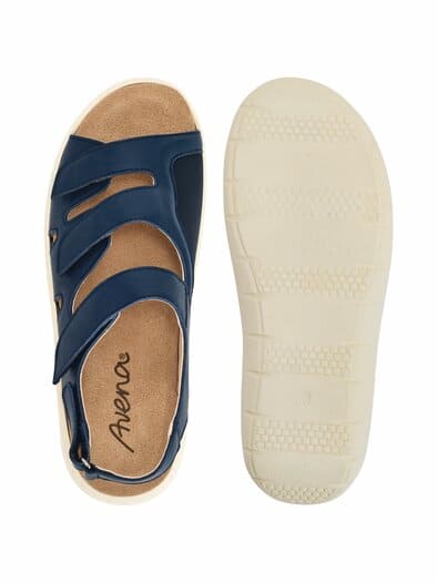 Hallux-Sandale Stretcheinsatz Marine