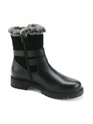 Warmfutter- Stiefelette Soft Schwarz