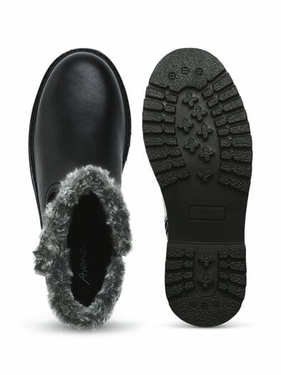 Warmfutter- Stiefelette Soft Schwarz