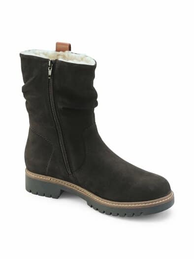 Bequem-Stiefel Warmfutter Schwarz