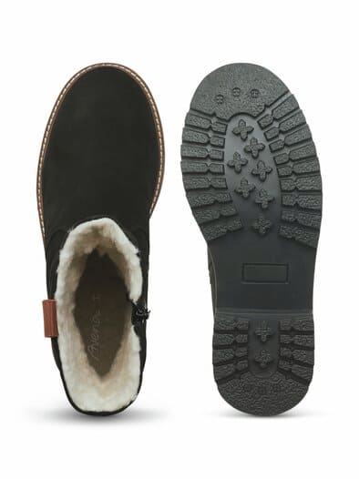 Bequem-Stiefel Warmfutter Schwarz