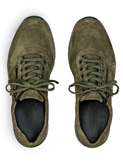 Reißverschluss-Sneaker Fußwarm Schilf