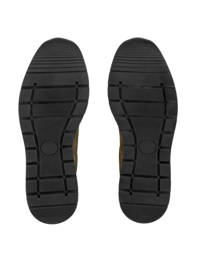 Reißverschluss-Sneaker Fußwarm Schilf