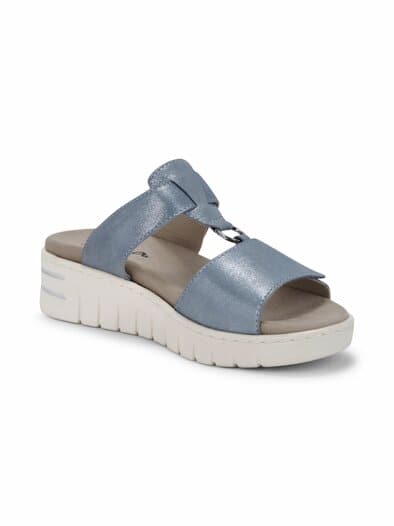 Klett-Pantolette T-Spange Hellblau