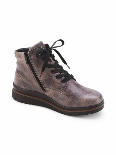Hallux-Stiefelette Luftpolster Taupe