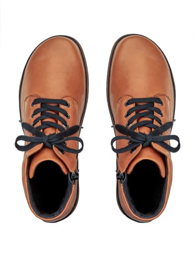 Hallux-Stiefelette Luftpolster Cognac