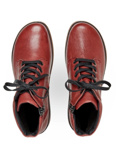 Hallux-Stiefelette Luftpolster Bordeaux